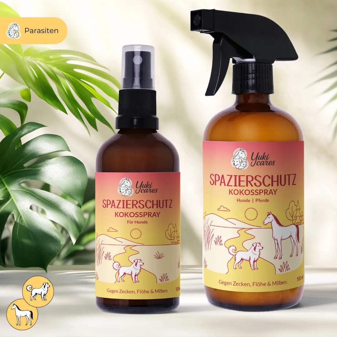 Yuki cares Kokosspray Spazierschutz - natürlicher Zeckenschutz für Hunde 100ml