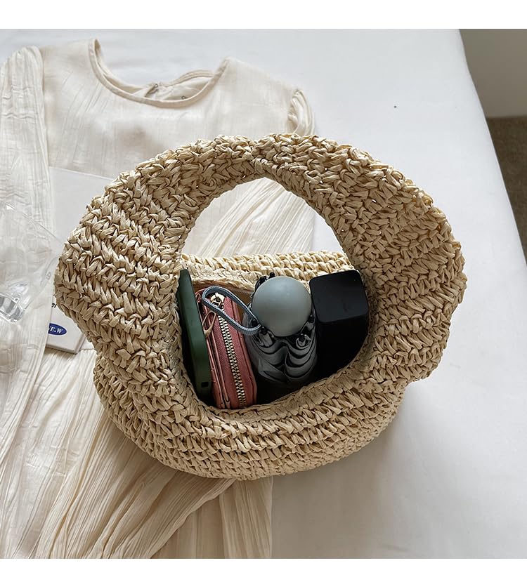 Straw Handbags Purse for Women 2025 Woven Beach Vacation Straw Bag Handmade Summer Boho Small Raffia Clutch Bags4