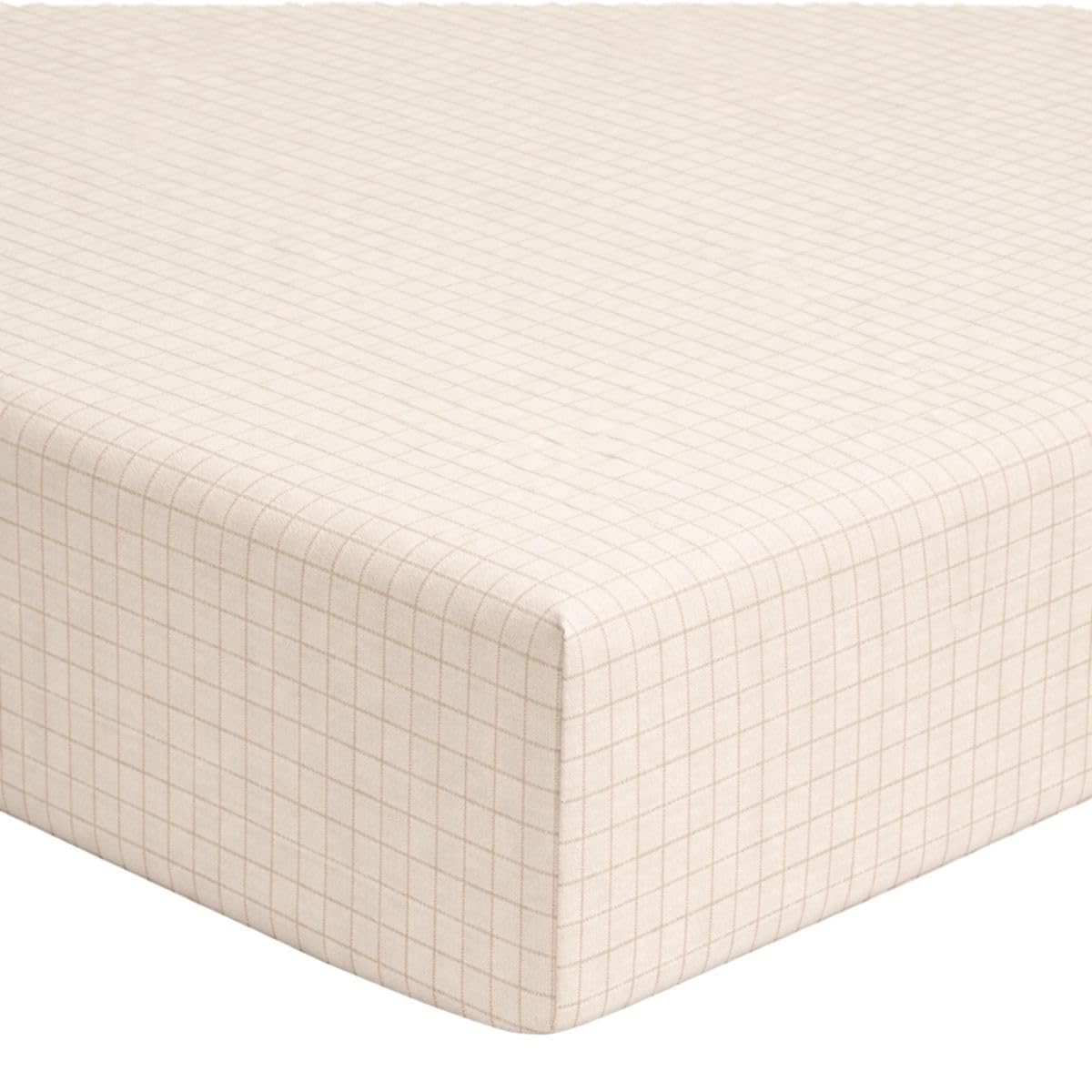 A Demain, Frida Printed Cotton and Lyocell Fitted Sheet, 160 x 200 cm, Brown