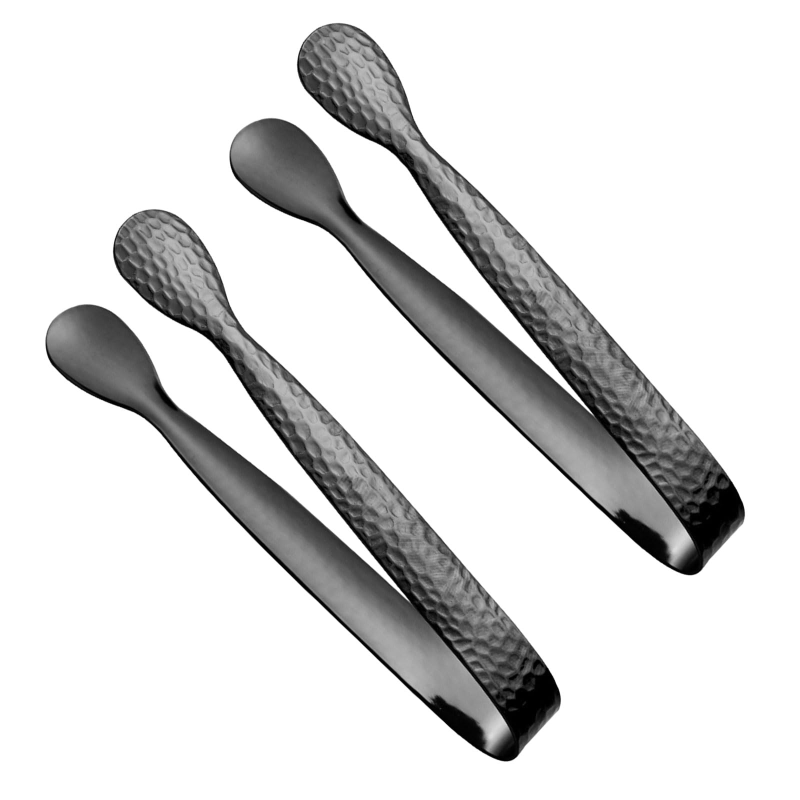 Montesy Pack of 2 Stainless Steel Ice Tongs Sugar Cube Tongs for Parties and Daily Use in Kitchen Ice Bucket