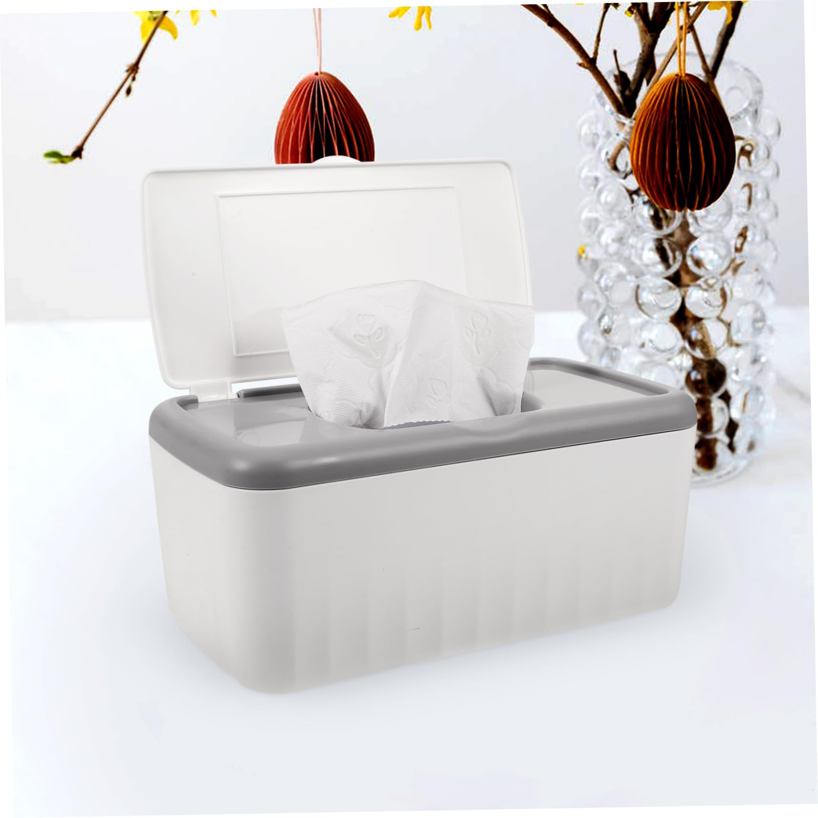 IMIKEYA 4stücke Feuchttücherbox Mit Staubschutzdeckel Großer Tissue Box Holder Für Und Badezimmer Design Für Feuchte Und Trockene Tücher Langlebig Und