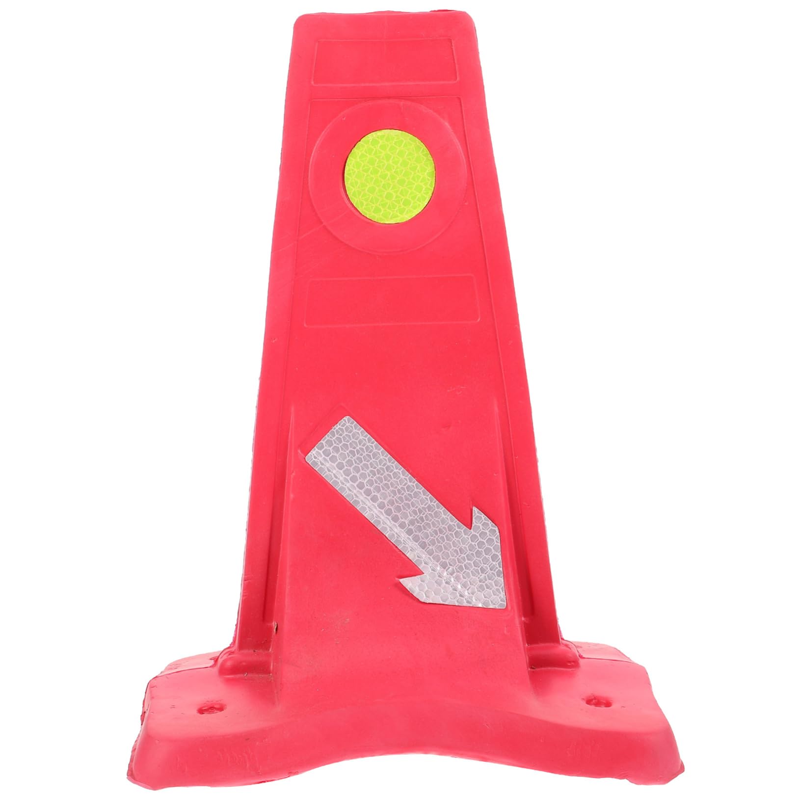 ULTECHNOVO 2pièces Panneau De Déviation Automobile Signalisation De Circulation Réfléchissante pour Sécurité Routière Cone De Signalisation pour Formation Conducteurs Et Direction De