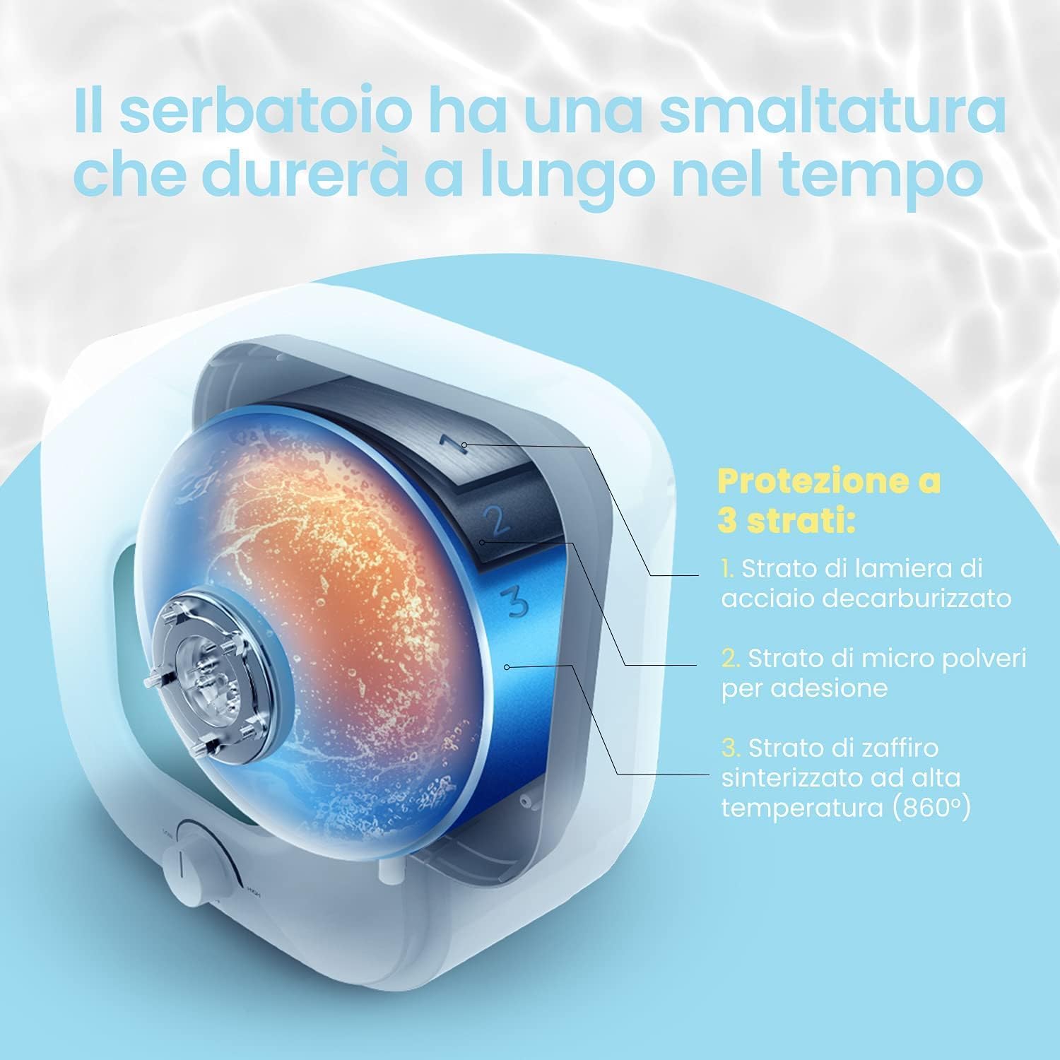 COMFEE' Scaldabagno Elettrico 10 Litri – D10-15VEO – Sopra lavello ad accumulo - Leggero, compatto facile da installare – ideale per piccole utenze – Classe di efficienza energetica A