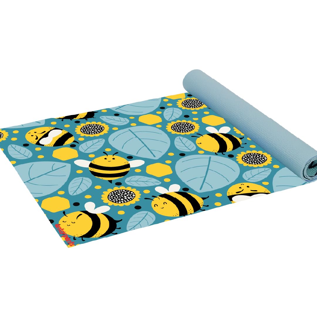 Antsy Pants Kids Yoga Mat - Yoga Mat for Kids, Yoga Mats for Home Workout, Travel Yoga Mat, Sturdy Workout Yoga Mat Non Slip, for Kids, Toddlers, Size 60” x 24”, 3mm Thick Free of Toxic Phthalates