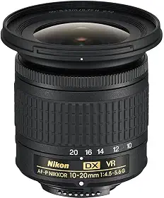 Nikon Lente AF-P DX NIKKOR 10-20 mm f/4.5-5.6G VR preta