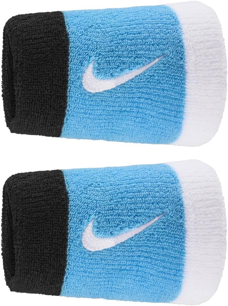 Nike Premier Doublewide Wristbands (1 Pair) - Stretchy, Comfortable fit - Absorbent Fabric Helps Keep Your Hands Dry.