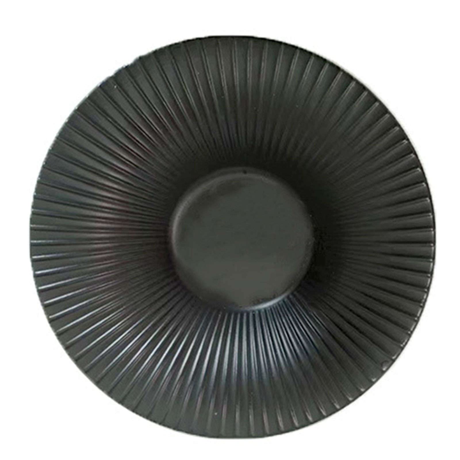 Plato Hondo Grande de cerámica, ensaladera para Pasta, Plato Grande para Servir, bistec. Ensaladera De Frutas Grande para La Cena-8 Pulgadas-Gris Oscuro