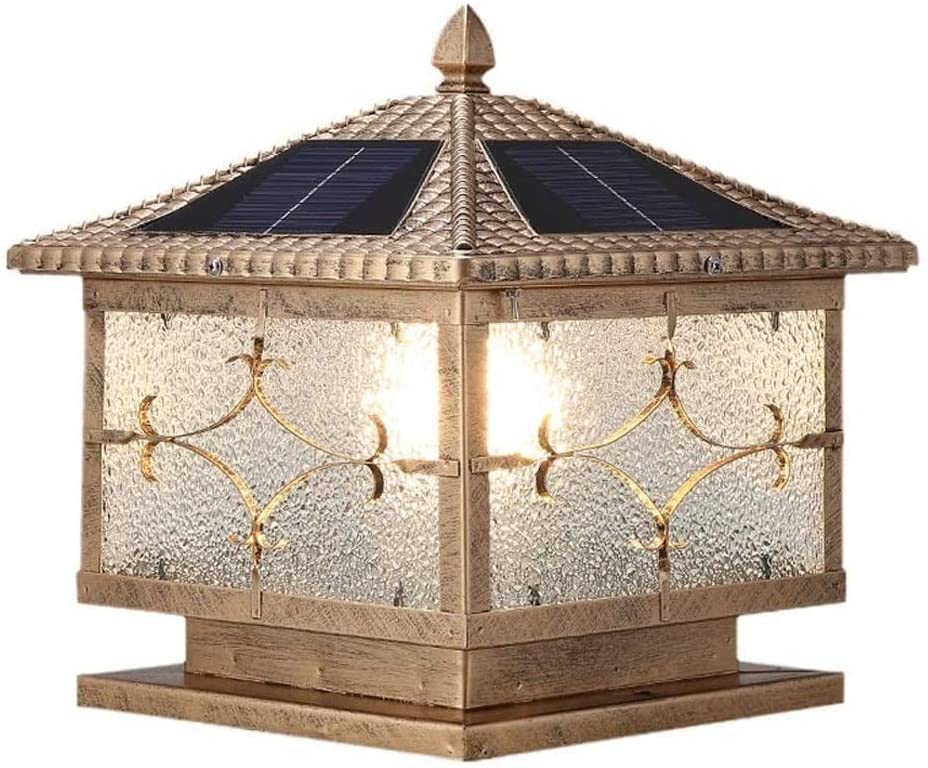 Lampadaire solaire étanche avec double usage pour cour et allée