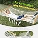 ANAGOO Double Hammock for 2 Person, Handwoven Rope Hammock with Spreader Bar Without Stand - Indoor & Outdoor Use for Patio, Poolside, Backyard (White)