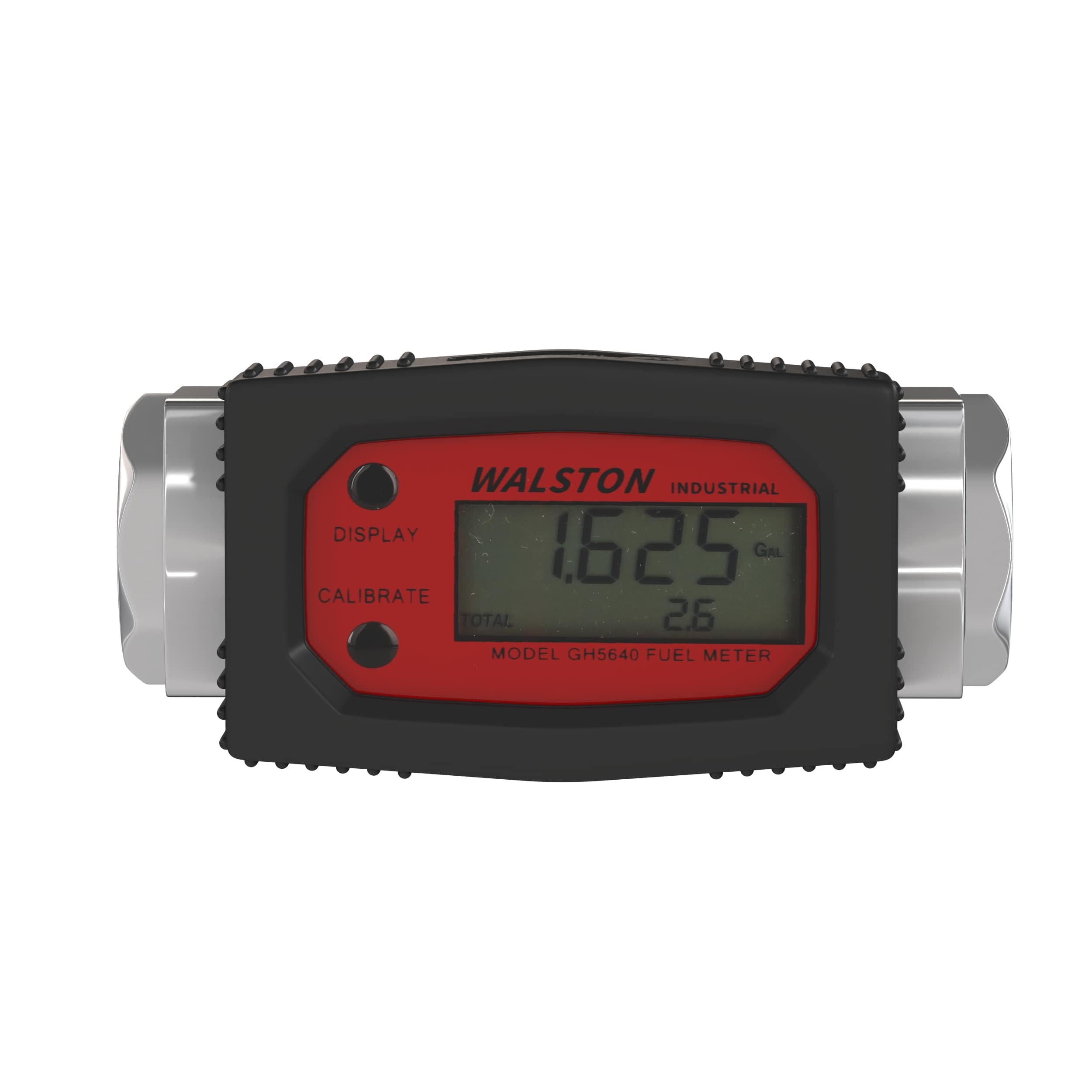 Walston Industrial GH-5640 Digital Fuel Meter 3/4 Inch, Heavy Duty Fuel Meter for Diesel, Gasoline, Kerosine, Lubricants, 3/4