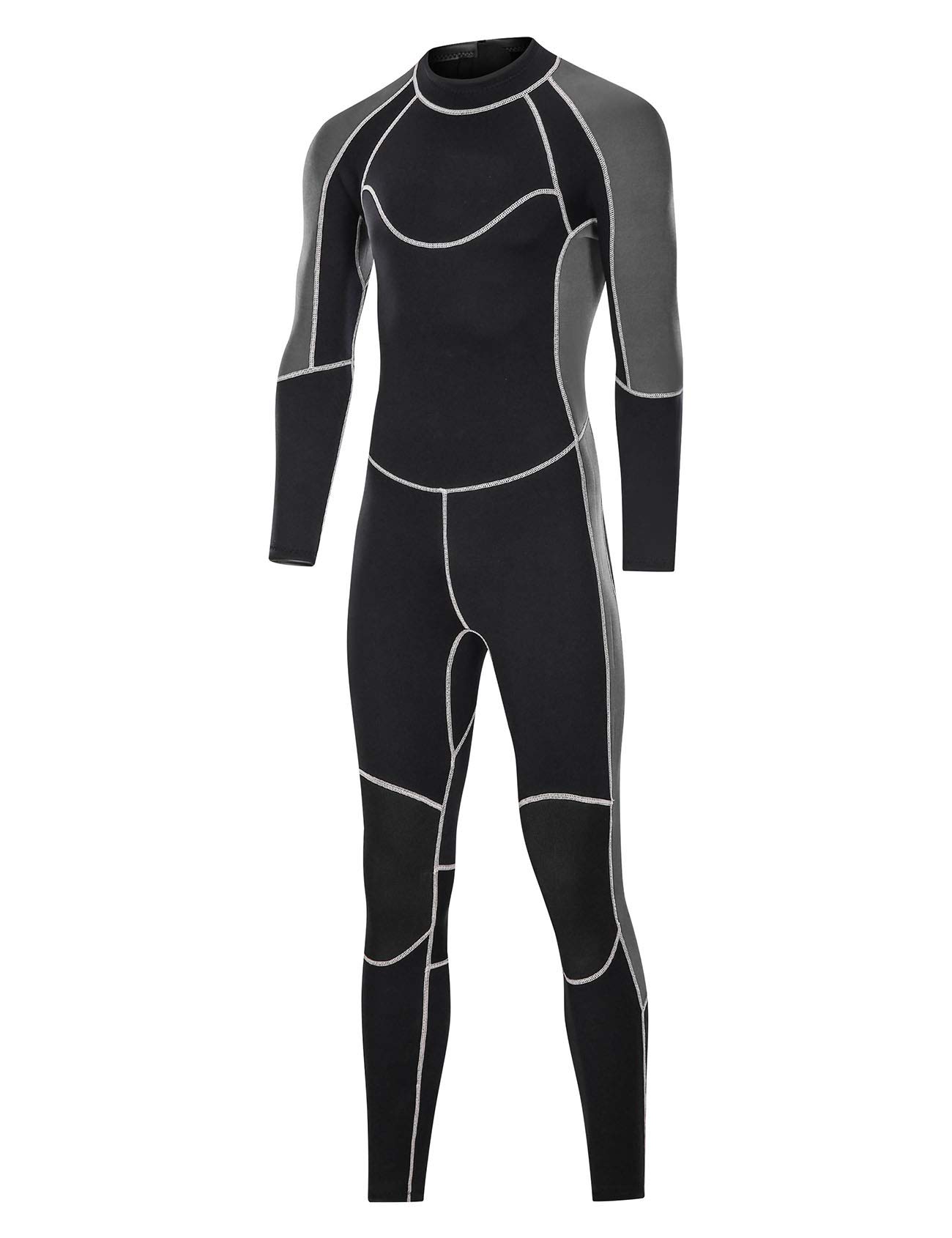 Letuwj Unisex Wetsuits Guardian 3mm Neoprene Full Scuba Diving Suits Surfing Swimming Long Sleeve Keep Warm for Water Sports Black M