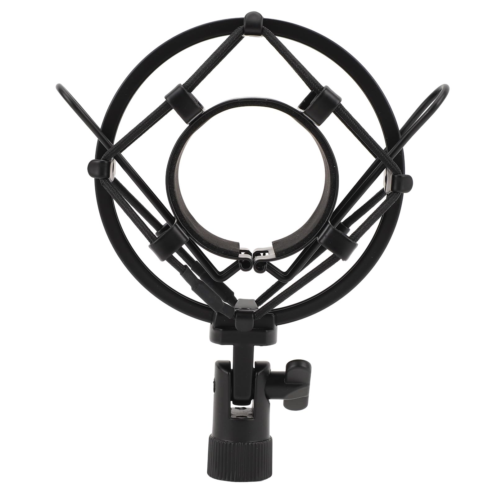 SIXRUN Microphone Shock Mount per Microfoni Rotondi da 45-50mm (BLACK)