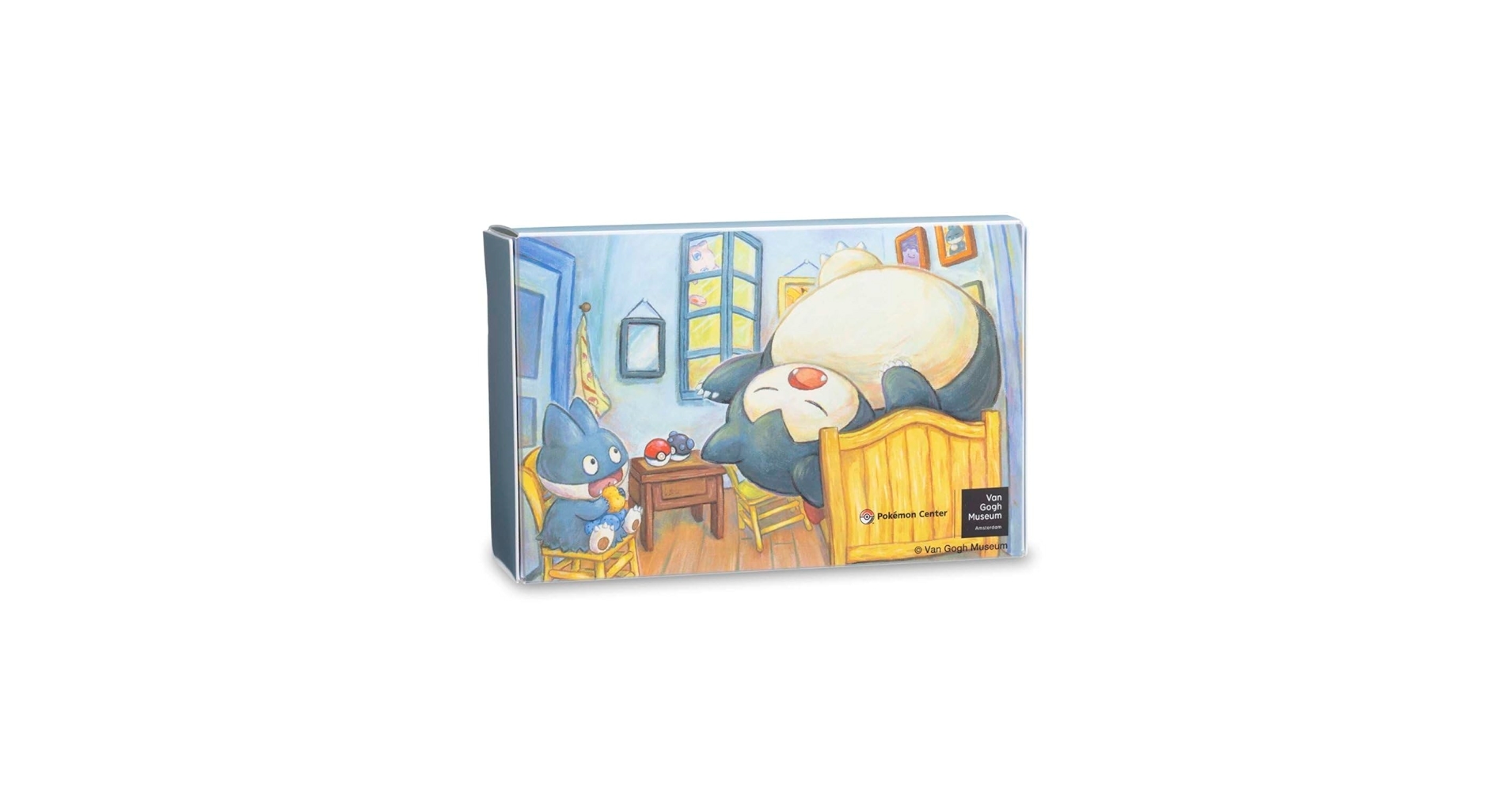 【海外限定】ゴッホ美術館 ゴンベとカビゴン ダブルデッキボックス 「寝室」 海外限定】ゴッホ カビゴン ダブルデッキケース スリーブ セット