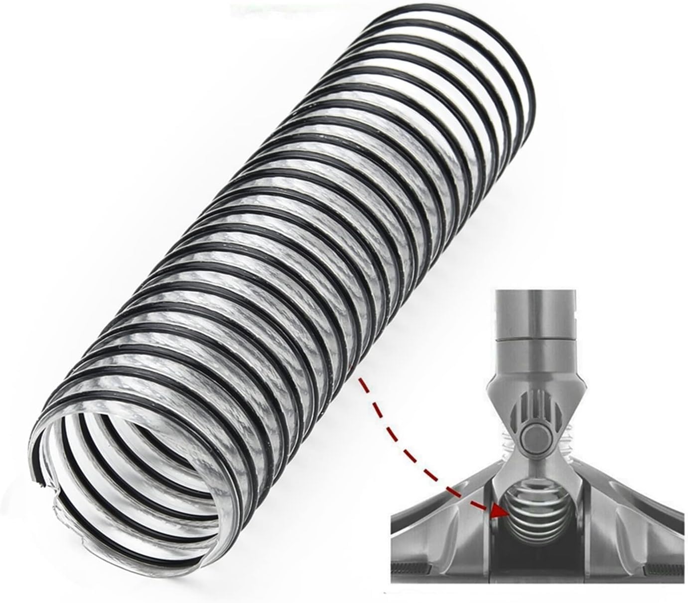 Tubo Flessibile Per Aspirapolvere Shark NV340 NV601 - Ricambio In ABS/PP Con Gabbia In Acciaio