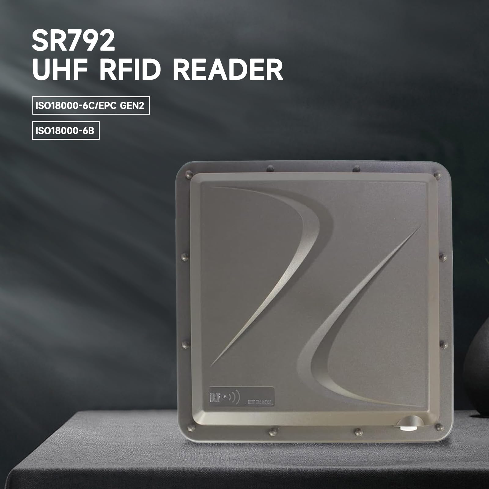 YANZEO SR792 Lector RFID UHF 15m Largo Alcance 10dbi USB RS485 Wiegand26/34 Lector de Tarjetas RFID UHF, Salida de Red IP67 RJ45 Lector UHF Integrado para Control de Acceso Remoto