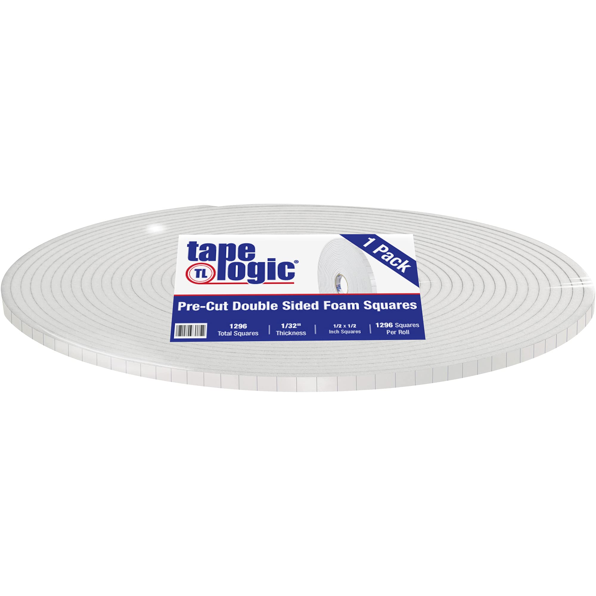 Aviditi Tape Logic Double Sided Foam Mounting Squares – One Size, Foam, Multi, Pack of 1296, Model T95214