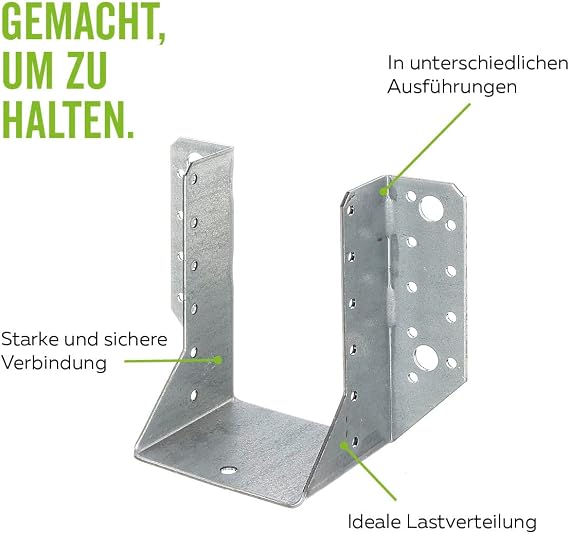 Alberts 331399 Joist Hanger | Type A | sendzimir galvanised | 100 x 140 mm | Set of 6