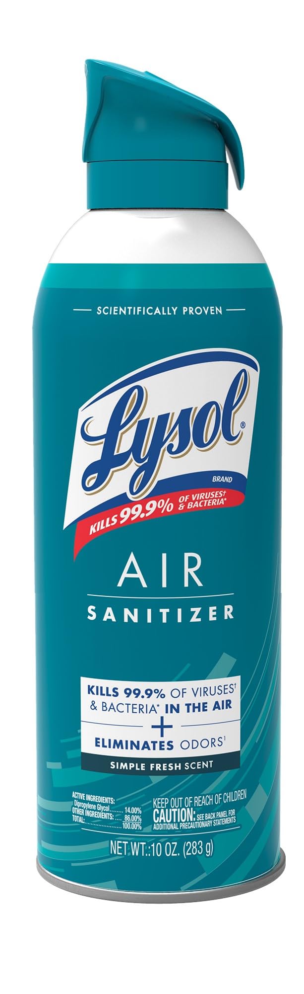 Lysol Air Sanitizer Spray, For Air Sanitization and Odor Elimination, Simple Fresh, 10 Fl. Oz