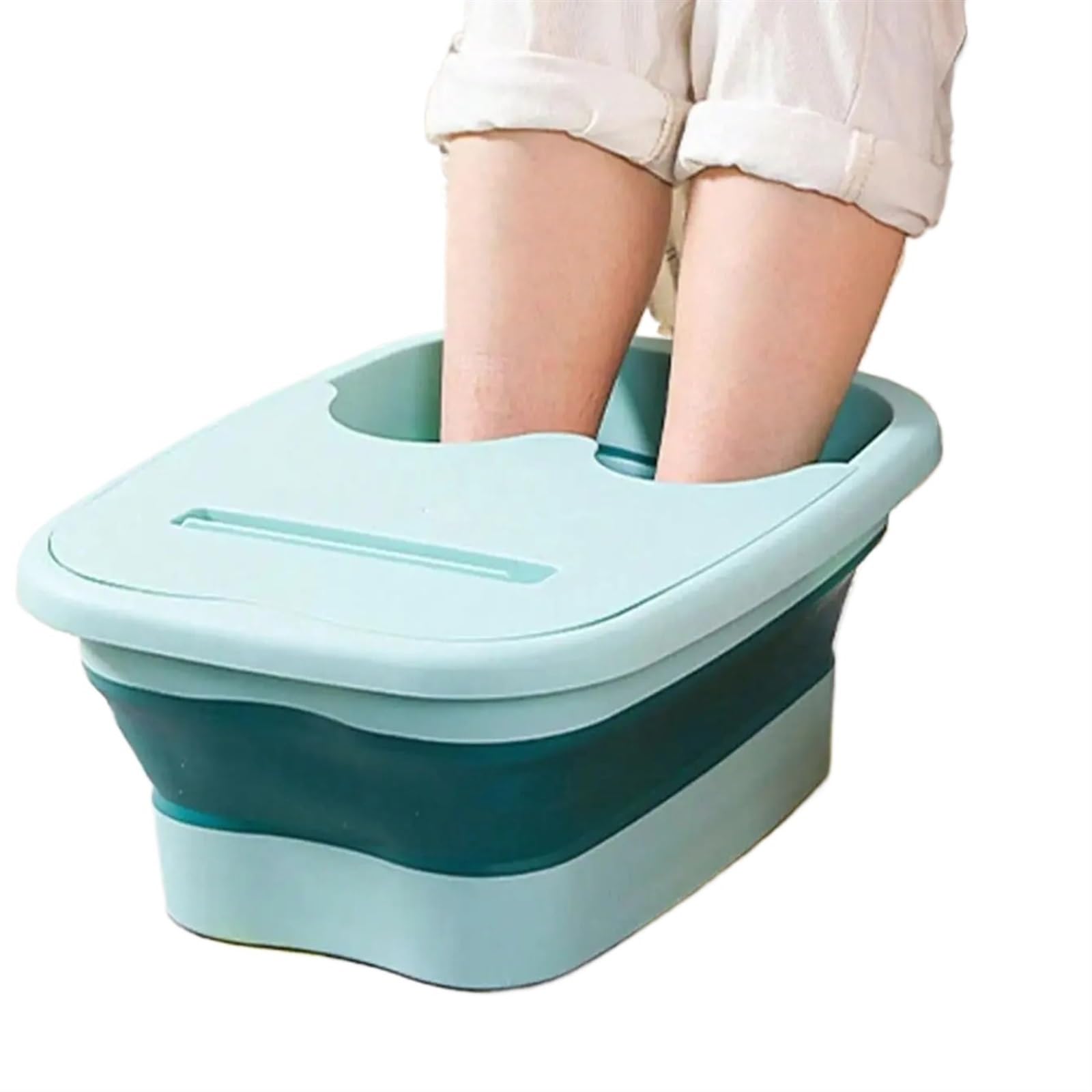 Cubo Plegable Para Remojo De Pies Bañera plegable for pies, Cubo for baño de , for en casa, dormitorio for estudiantes, masaje saludable, grueso portátil plástico, 2 uds