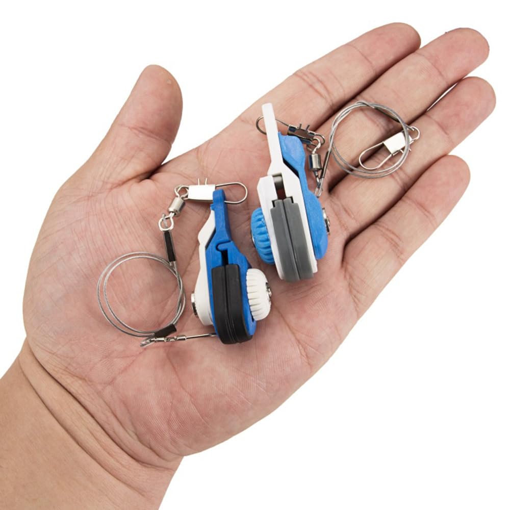 Outrigger Clips de liberación, paquete de 4 clips de desbloqueo de línea de pesca, clips de desbloqueo de línea de descenso ajustables de tensión pesada, clip de liberación de línea de pesca, clips de