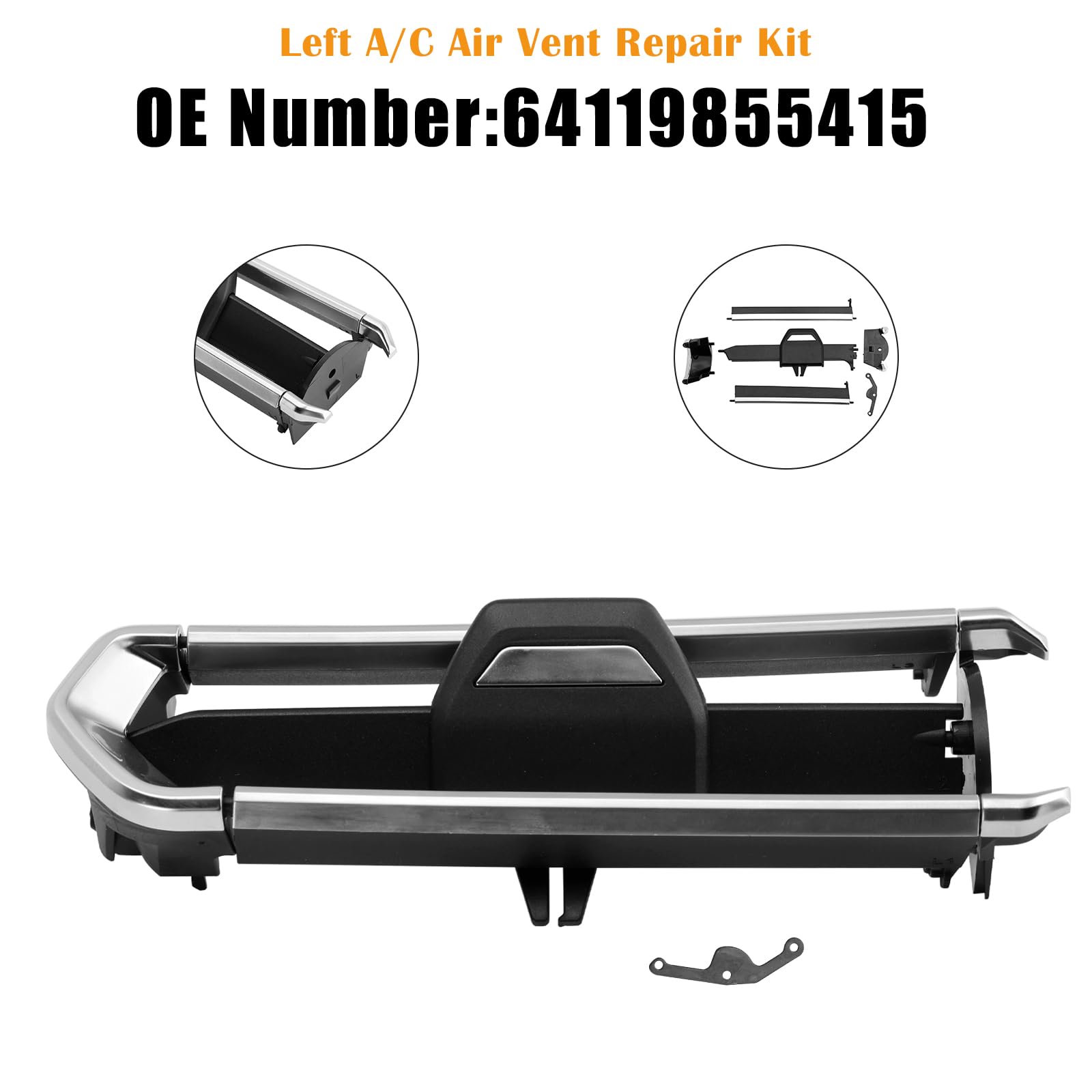 MAD HORNETS Left A/C Air Vent Repair Kit 64119855415 Passend für BMW F40 F44 G20 G26 G01 G29
