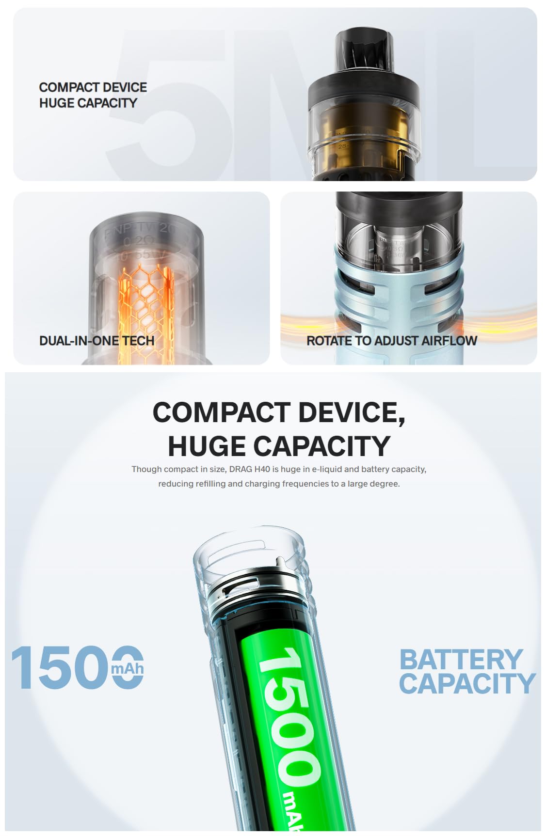elfbar nachfüll pod läuft aus Kit Drag 4 VOOPOOau meilleur prix en tunisie main image 0