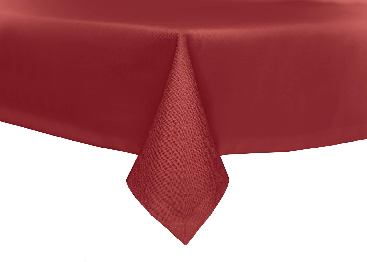 TextilDepot24 - Garden Tablecloth, Linen Look, Lotus Effect, Stain-Resistant Fabric, Wrinkle Resistant, 160 x 160 cm, Red