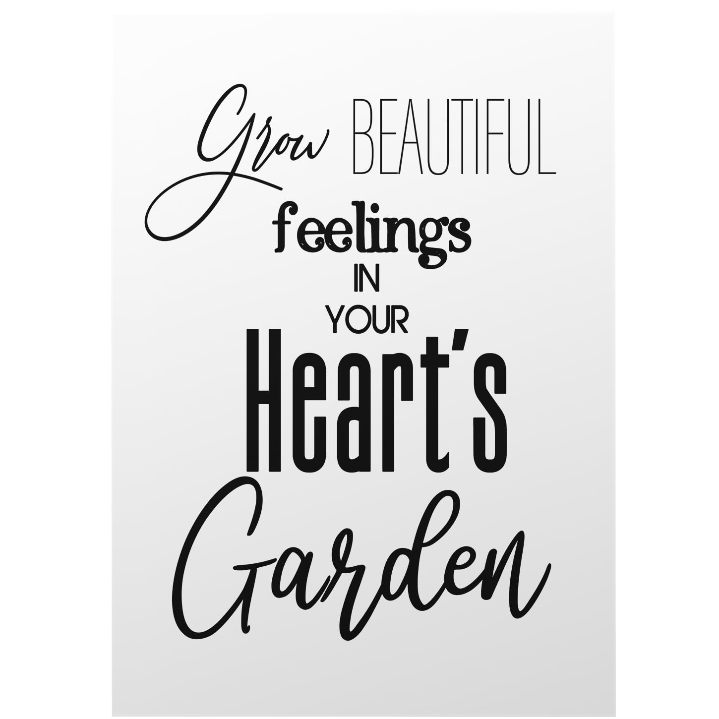 Giftzie Men's Beautiful Feelings Motivational Wall Decor,