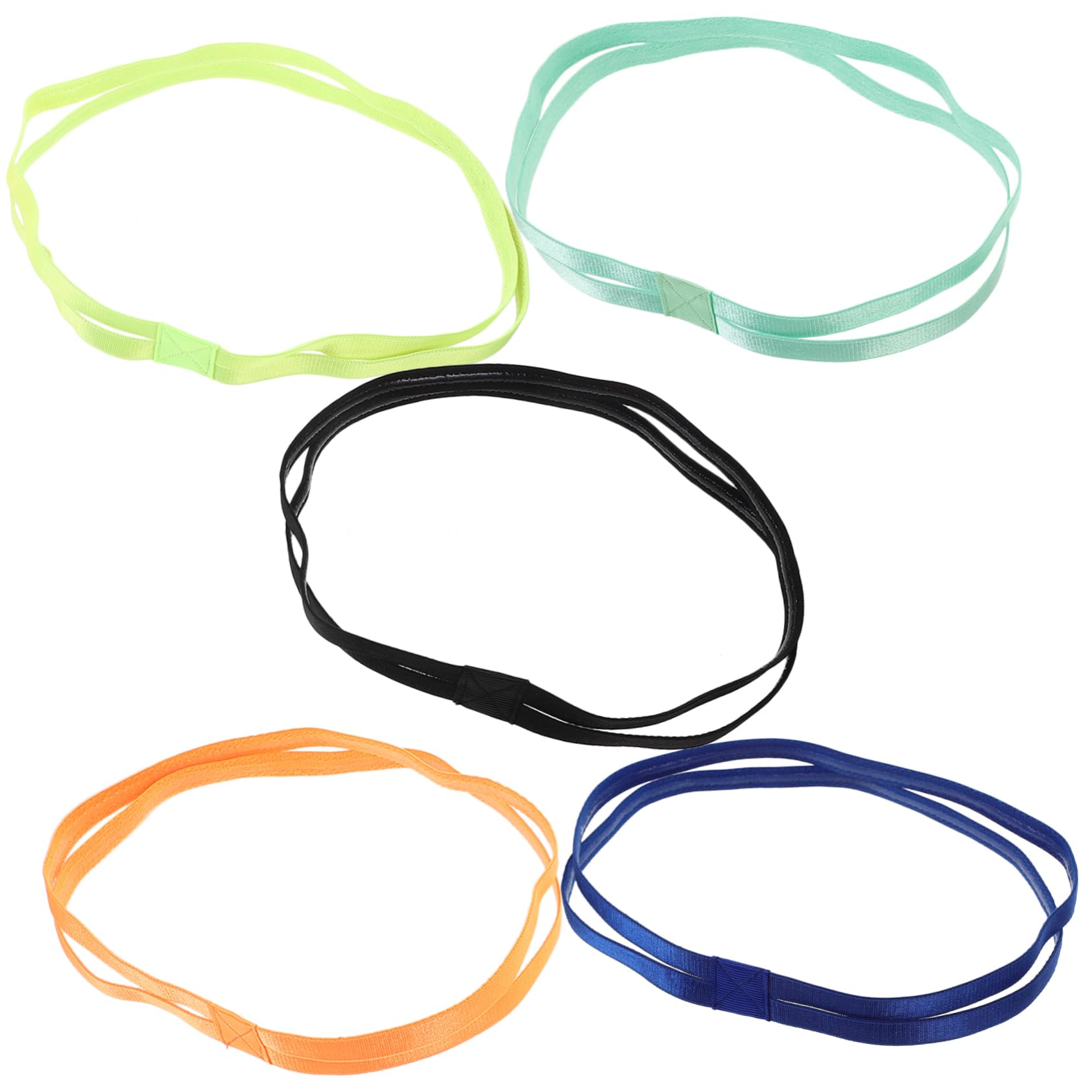 TOYANDONA Diademas Antideslizantes para De Bandas De Cabello Elásticas para Yoga Fluorescente