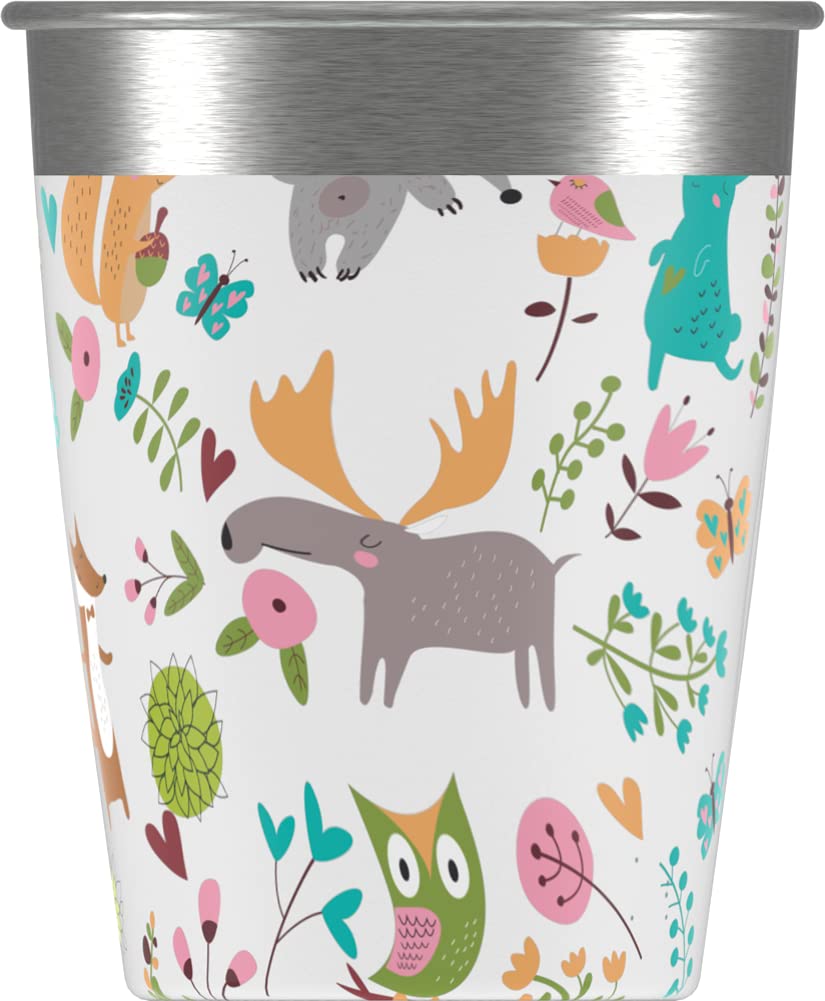 Sigg Set de Gobelets pour Enfant (4 x 0,35 L), Gobelets Réutilisables au Design Coloré pour Filles et Garçons, Verres pour Enfants à Utiliser à la Maison et en Extérieur