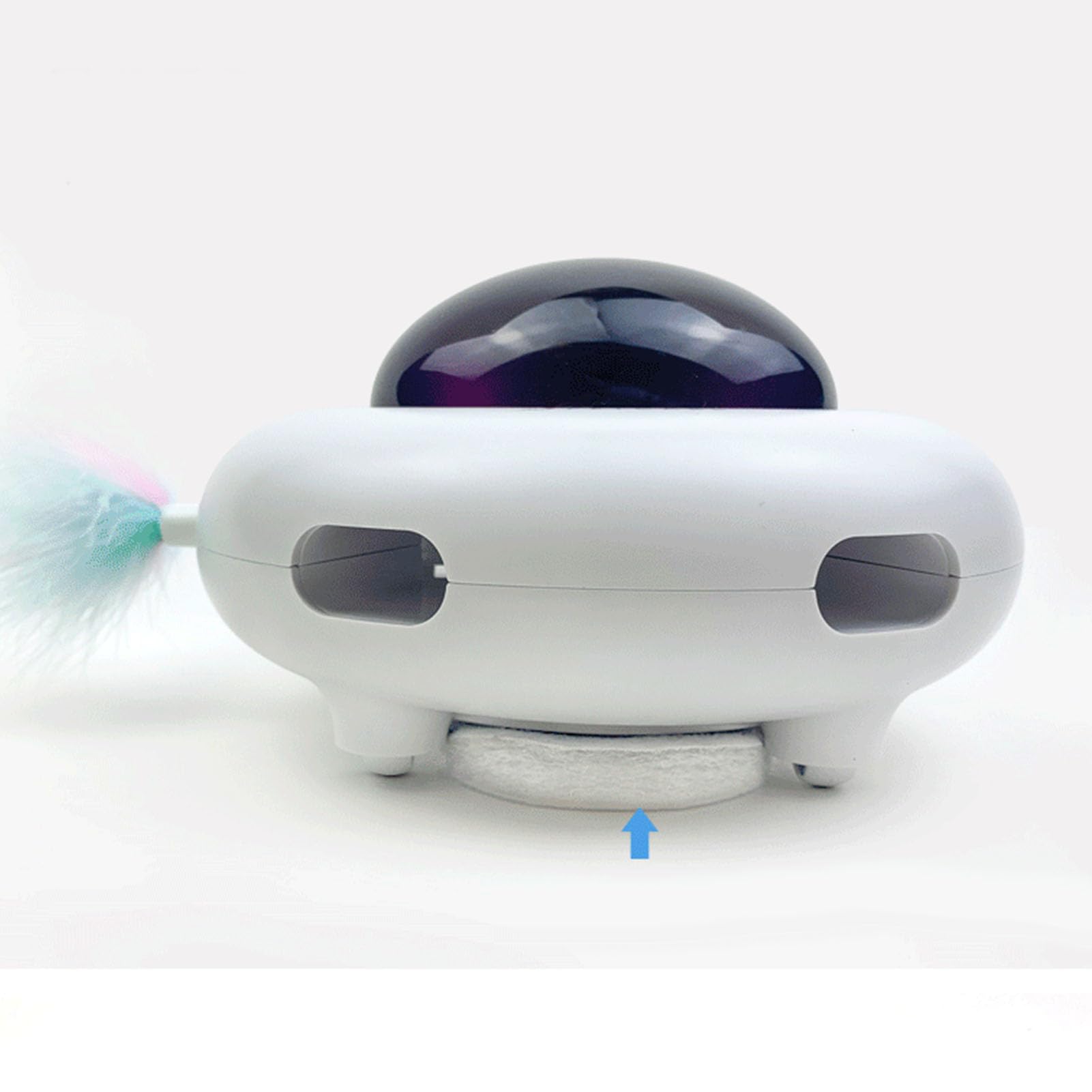 Juguetes para gatos de interior para adultos, juguete interactivo para gatos automáticos, eléctricos, inteligentes, juguetes para gatos con plumas, divertido palo de gato para el hogar