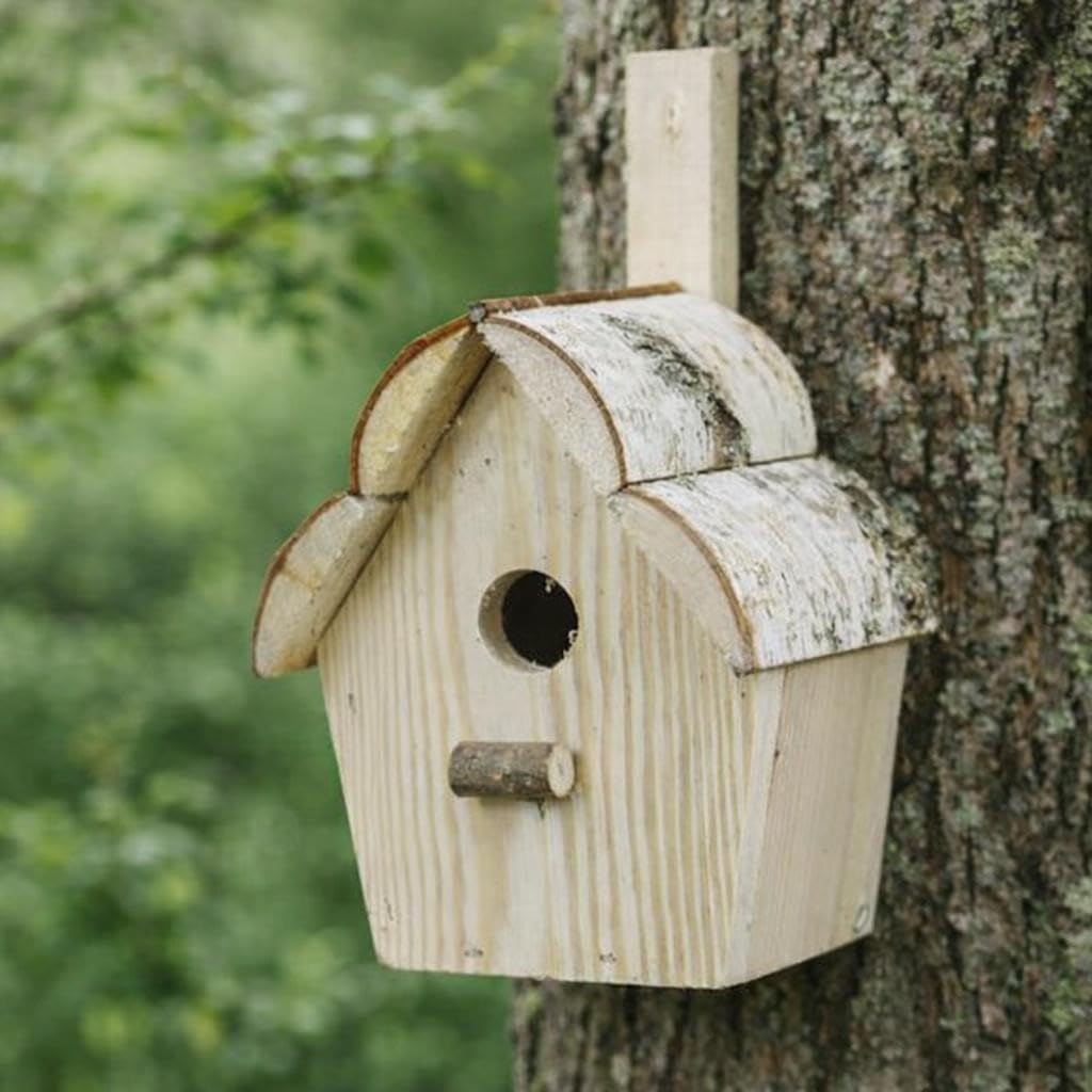 Nichoir pour Oiseaux, nichoir en Bois, nichoir en Bois 12 x 12 H 23/30 cm (32 mm)