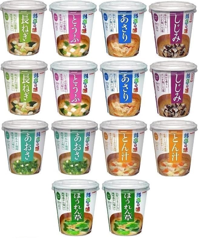 Amazon | カップ みそ汁 料亭の味 【 限定 全14食 】 7種×各2個 食べ