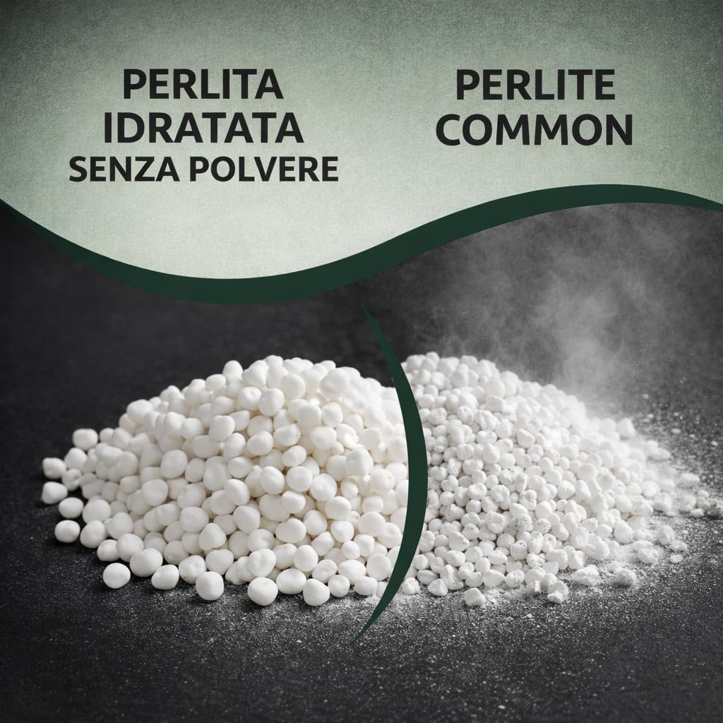 CLOROPHILLA Perlite per Piante in Vaso Leggera e Porosa, Perlite Giardinaggio Ideale per Terricci, per Piante, Ortaggi e Spezie (10 Litri) - 5