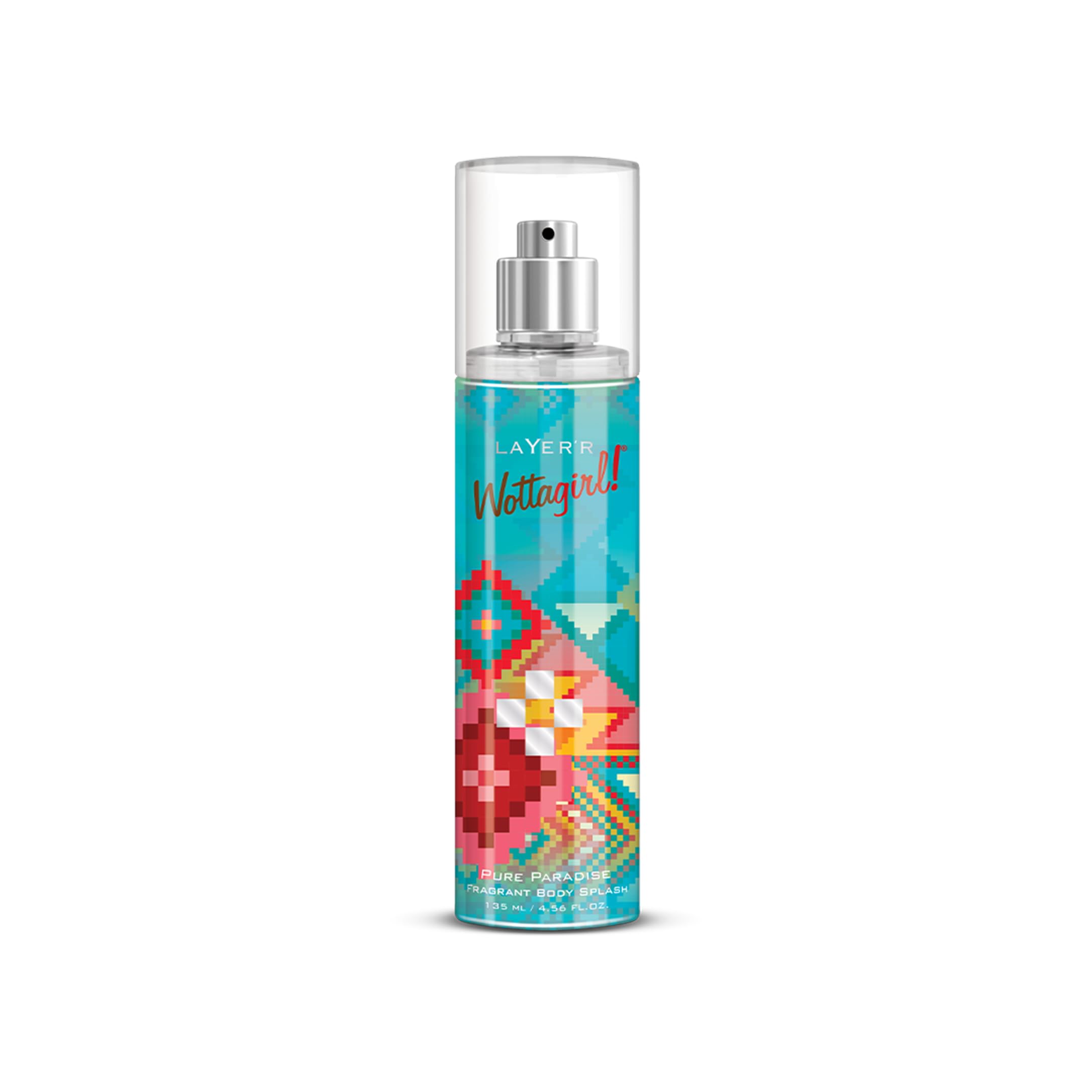 Layer’r Wottagirl Pure Paradise Body Splash 135ml | Long-Lasting Fresh & Floral Body Mist Spray for Women | Tropical Paradise-Inspired Notes | Ideal for Everyday Wear | Refreshing & Skin-Friendly