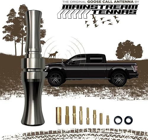 Miniatura 2 de Antena Goose Call Truck - Antena de radio corta de aluminio anodizado resistente de 5.5 pulgadas, kit universal para la mayoría de camiones,