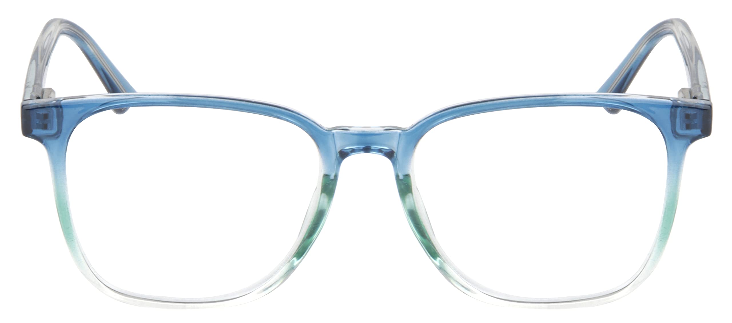 Fads & Fashions Unisex Blue Stylish Retro Reading Glasses With Stainless Steel Rod Temples & Stainless Steel Spring Hinges Dx89 (, 3.0, Multiplier_x)