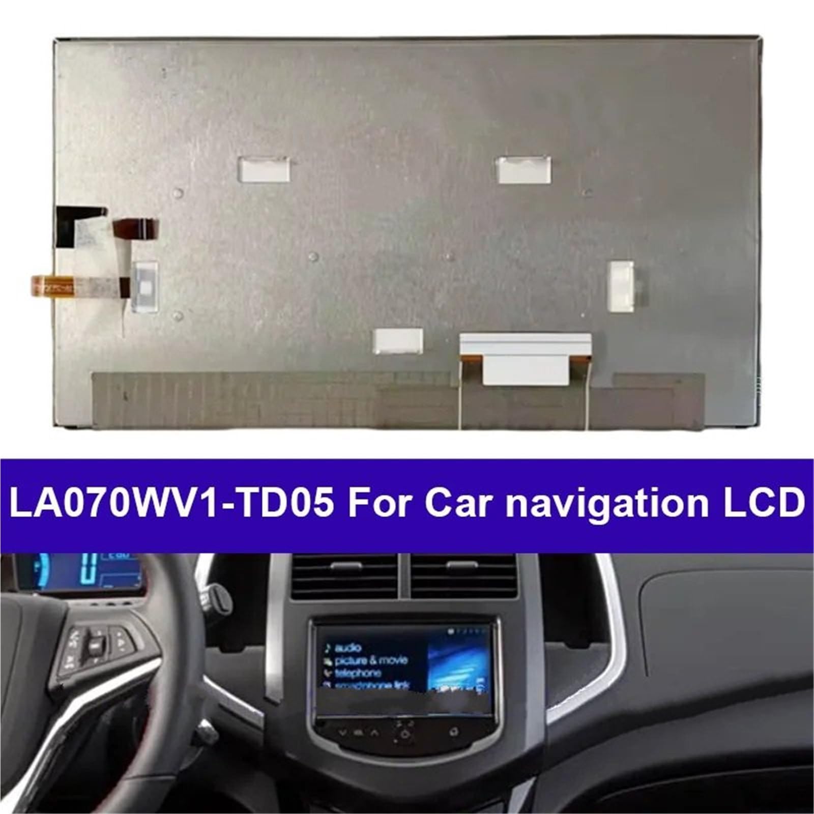 écran LCD du tableau de bord de la voiture Pour Chevrolet Sonic 2014 compteur de vitesse numérique