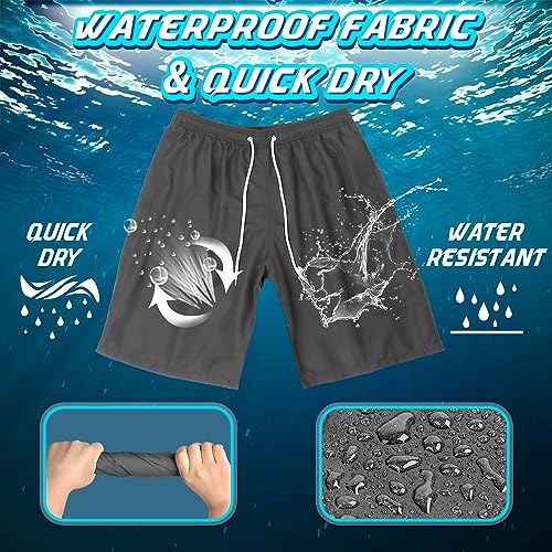 Image of Mens Swimming Trunks Swim Trunks Quick Dry Swim Shorts with Mesh Lining Funny Swimwear Bathing Suits