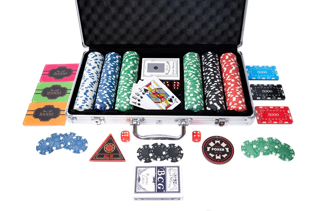 SPORTS 9 Poker Chips Set with Bricks Without denominations 300, Aluminum Case | Complete Poker Game Set - Rectangular Shape (B0CJG2T679) Amazon Price History, Amazon Price Tracker