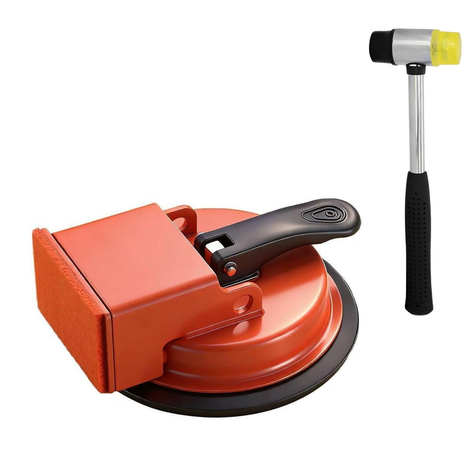 Utensili per pavimenti in laminato, strumento per riparare i giunti del pavimento con ventosa, strumento per fissare gli spazi del pavimento con un martello di gomma, strumento di aspirazione