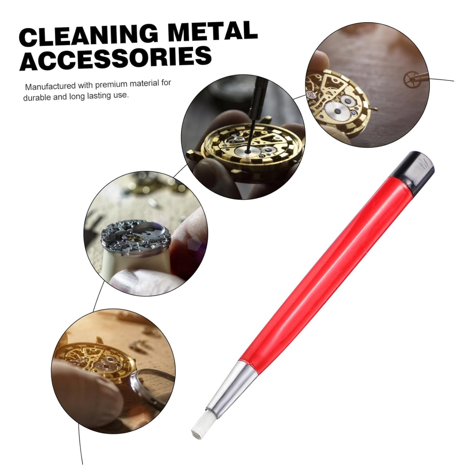 5pcs Cleaning Brush Pen Precision Cleaning Tool Scratch Brush Dust Cleaner Piercing Cleaner Ferrules