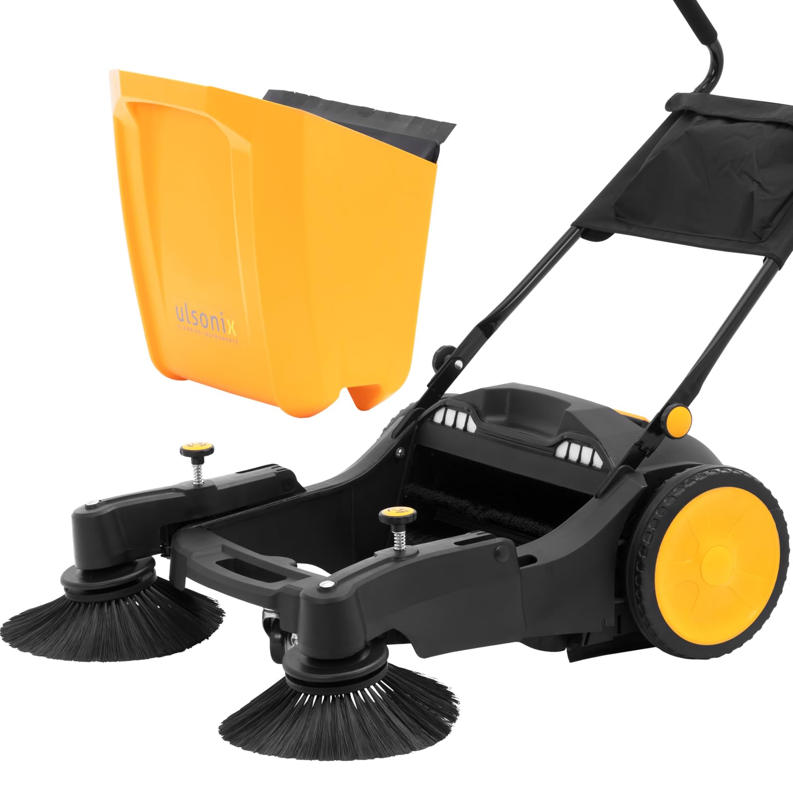 ULX-SWEEPER-LOD - Spazzatrice manuale con 2 scope laterali, 3700 m²/h, filtro antipolvere