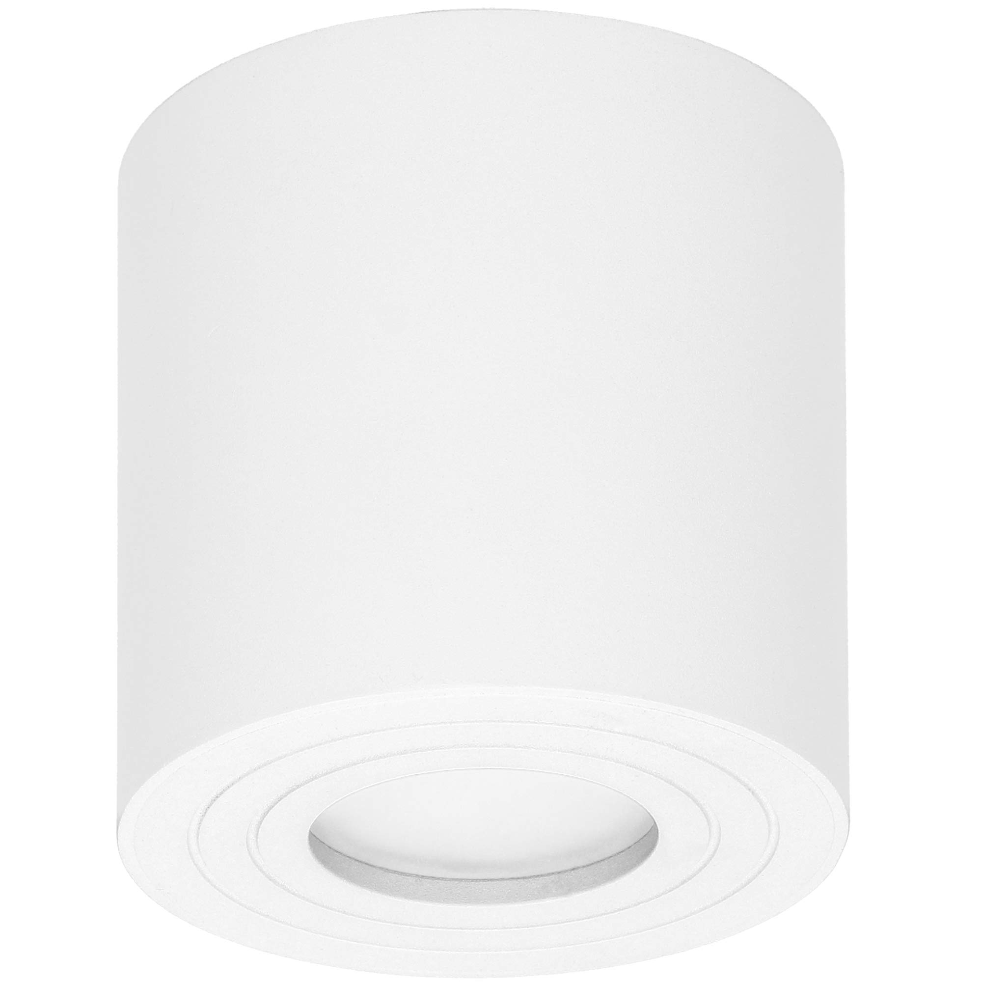 Orno Megy Ceiling Light Fixture Round GU10 IP54 Waterproof 50W Max (Bulb Sold Separately) (White)