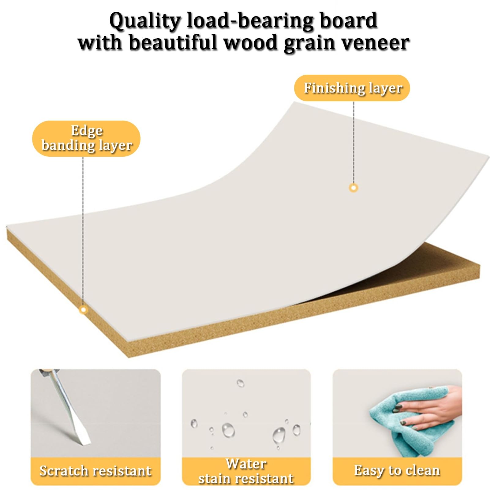 YVYKFZD Empfangstheke fürs Büro, Rezeptionstheken fürs Büro mit abschließbaren Schubladen, Empfangstresen für Einzelhandelskassen, Rezeption verkaufstheke(White Texture,31.4"x17.7"x35.4")
