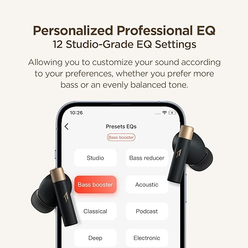 Miniatura 8 de 1MORE Auriculares inalámbricos Q30, cancelación activa de ruido de 42 dB, modo de juego de baja latencia, audio espacial, Bluetooth 5.3, controlador