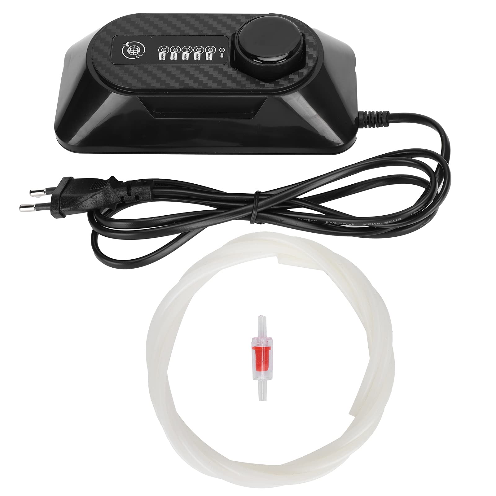 Purificador de agua para acuarios,descompone sustancias nocivas,eleva una alta concentración de ozono activo, con la función de desodoriza y purifica el agua del tanque de peces(negro)