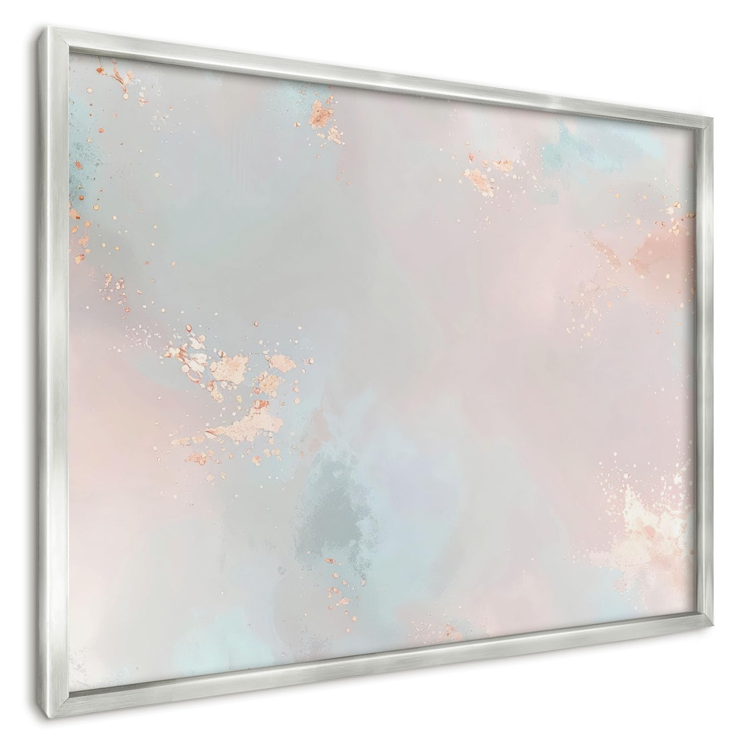Lavagnetta Calamite 70x50 cm | con Cornice Argento | Armonia Pastello