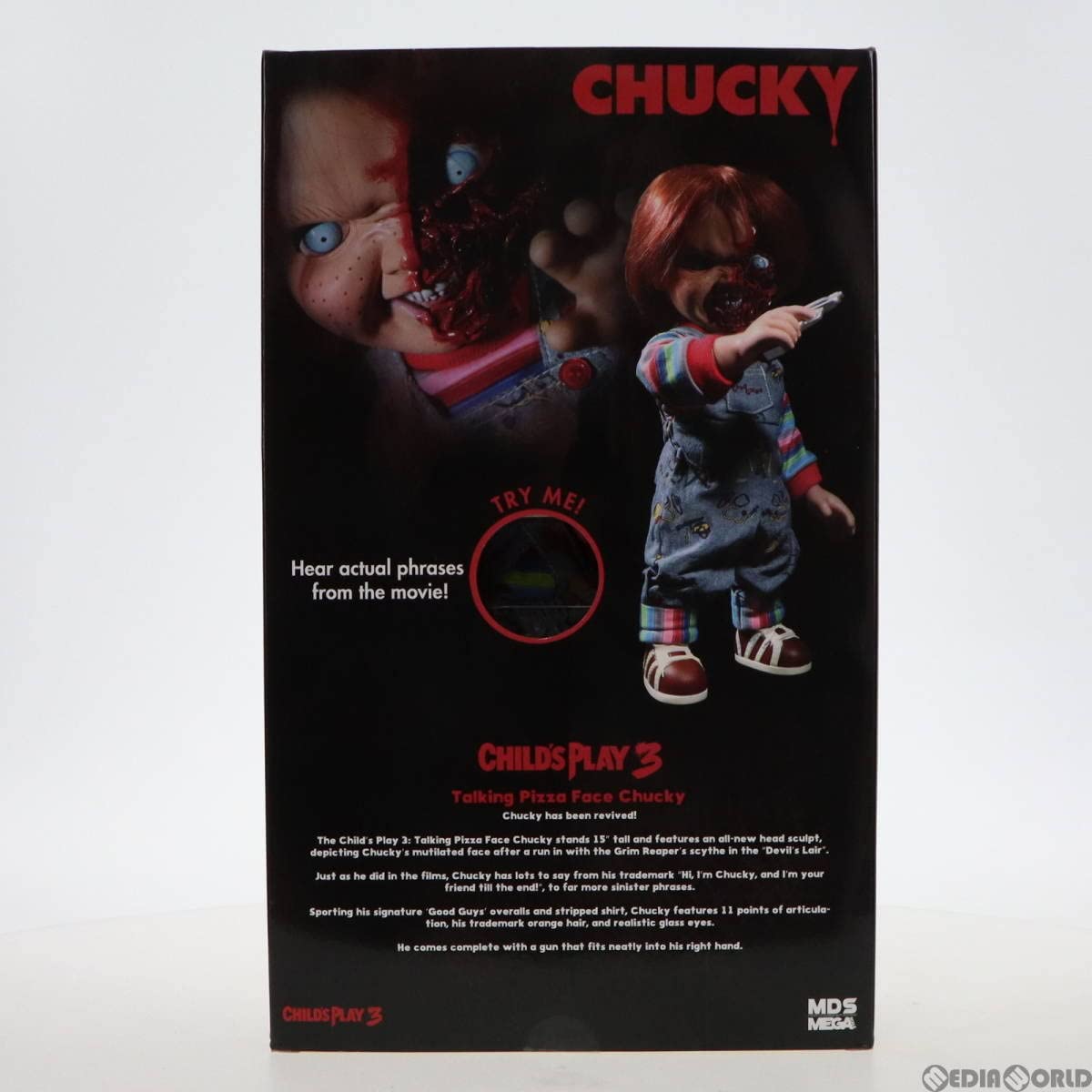 MEZCO チャイルド・プレイ3 チャッキー ピザフェイス 15インチ