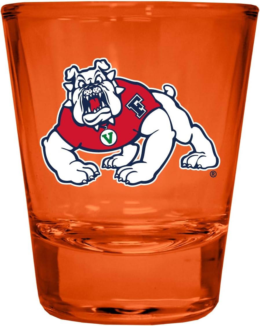 Vaso Tequilero Fresno State Bulldogs 2 oz Naranja Pack de 4